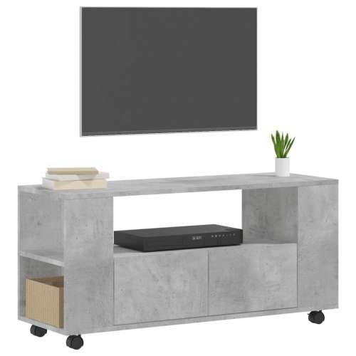 TV ormarić boja betona 102 x 34,5 x 43 cm od konstruiranog drva - Beton siva 1 Cijena