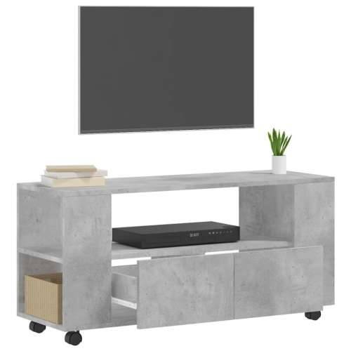 TV ormarić boja betona 102 x 34,5 x 43 cm od konstruiranog drva - Beton siva 1 Cijena
