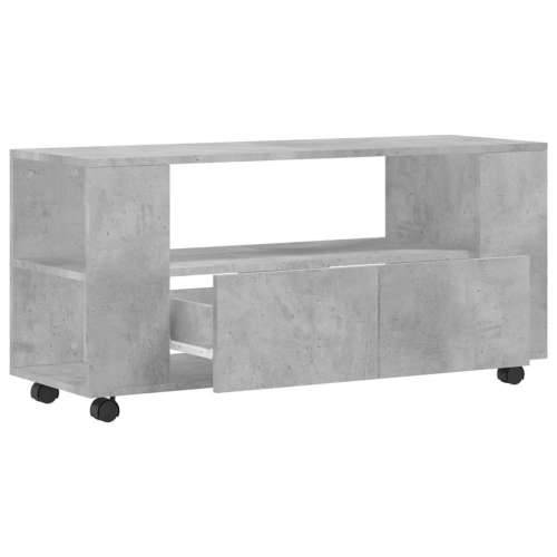 TV ormarić boja betona 102 x 34,5 x 43 cm od konstruiranog drva - Beton siva 1 Cijena