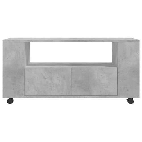 TV ormarić boja betona 102 x 34,5 x 43 cm od konstruiranog drva - Beton siva 1 Cijena