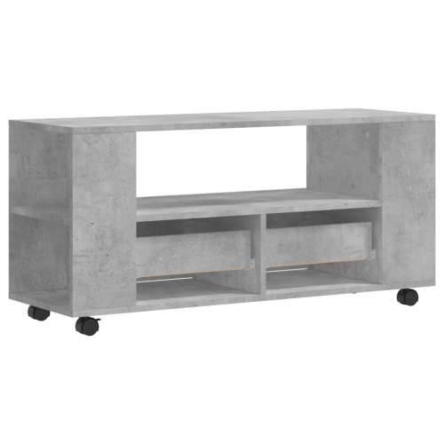 TV ormarić boja betona 102 x 34,5 x 43 cm od konstruiranog drva - Beton siva 1 Cijena