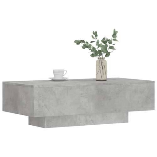 Stolić za kavu boja betona 100 x 49,5 x 31 cm konstruirano drvo - Beton siva 1 Cijena