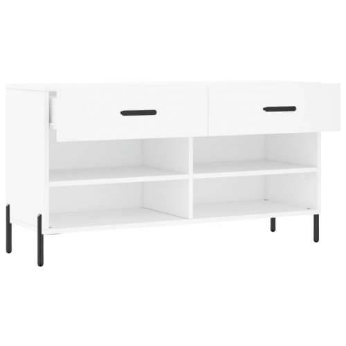 Klupa za cipele bijela 102 x 35 x 55 cm od konstruiranog drva - Bijela 1 Cijena
