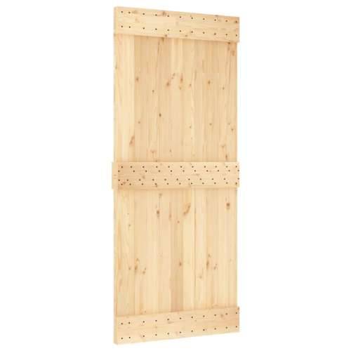 Klizna vrata s priborom za montažu 90 x 210 cm masivna borovina Cijena