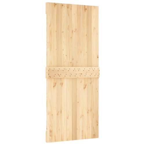 Klizna vrata s priborom za montažu 90 x 210 cm masivna borovina Cijena