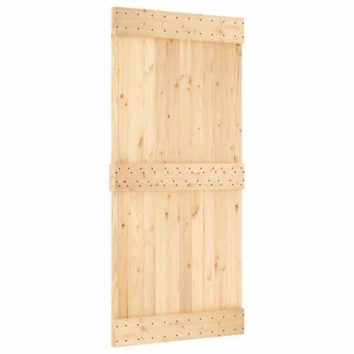 Klizna vrata s priborom za montažu 95 x 210 cm masivna borovina Cijena