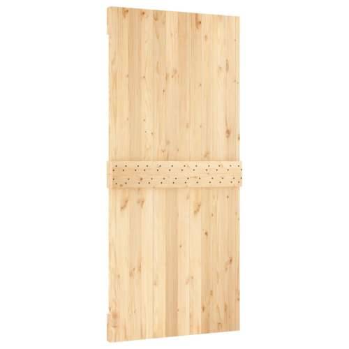 Klizna vrata s priborom za montažu 95 x 210 cm masivna borovina Cijena