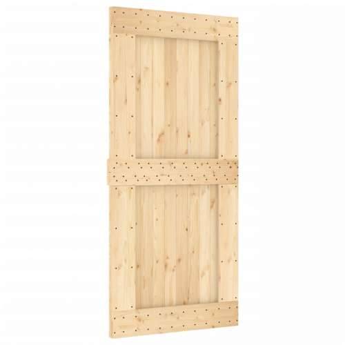 Klizna vrata s priborom za montažu 95 x 210 cm masivna borovina Cijena