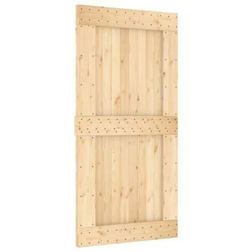 Klizna vrata s priborom za montažu 100x210 cm masivna borovina Cijena