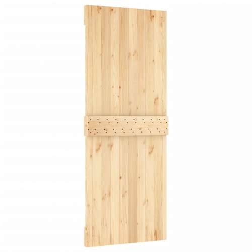Klizna vrata s priborom za montažu 80 x 210 cm masivna borovina Cijena