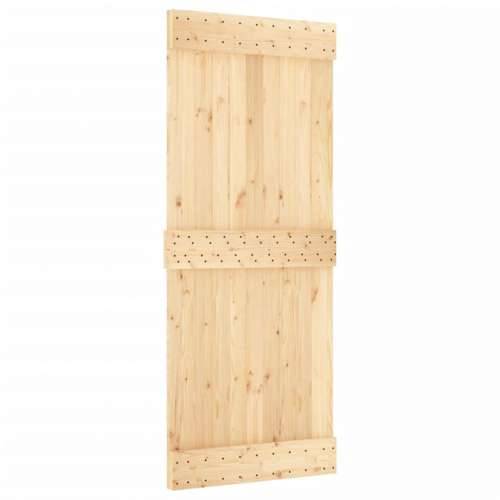 Klizna vrata s priborom za montažu 85 x 210 cm masivna borovina Cijena