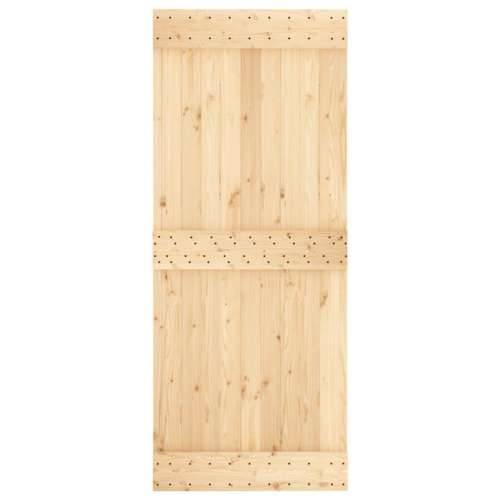 Klizna vrata s priborom za montažu 85 x 210 cm masivna borovina Cijena