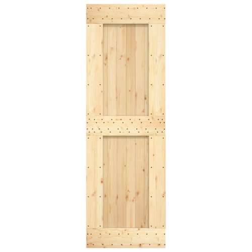 Klizna vrata s priborom za montažu 70 x 210 cm masivna borovina Cijena