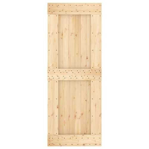 Klizna vrata s priborom za montažu 80 x 210 cm masivna borovina Cijena