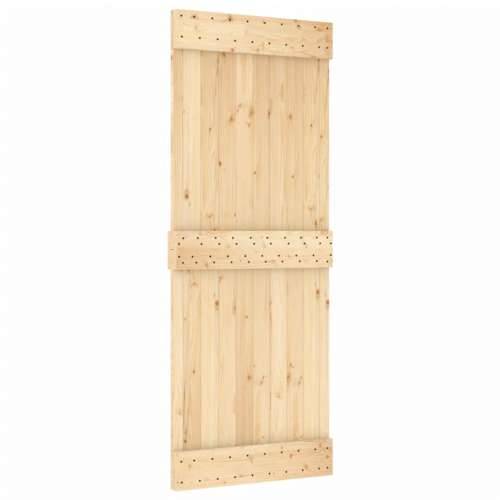 Klizna vrata s priborom za montažu 80 x 210 cm masivna borovina Cijena