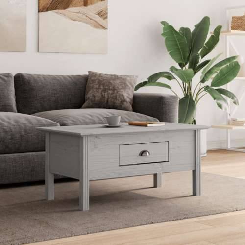 Stolić za kavu BODO sivi 100 x 55 x 46 cm od masivne borovine - Siva 1 Cijena