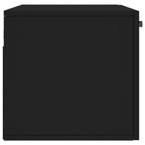 Zidni ormarić crni 80 x 36,5 x 35 cm od konstruiranog drva - Crna 80 x 36.5 x 35 cm 1 Cijena