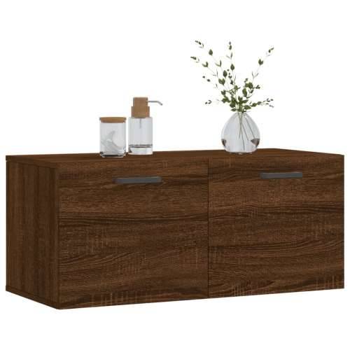 Zidni ormarić smeđa boja hrasta 80x36,5x35 cm konstruirano drvo - Smeđi hrast 80 x 36.5 x 35 cm 1 Cijena
