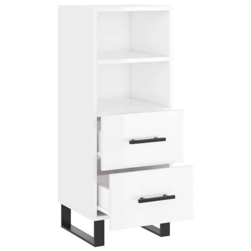 Komoda sjajna bijela 34,5 x 34 x 90 cm od konstruiranog drva - Visoko sjajno bijela 1 Cijena