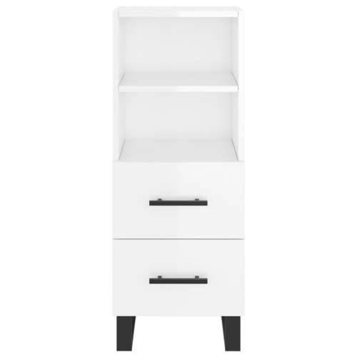 Komoda sjajna bijela 34,5 x 34 x 90 cm od konstruiranog drva - Visoko sjajno bijela 1 Cijena