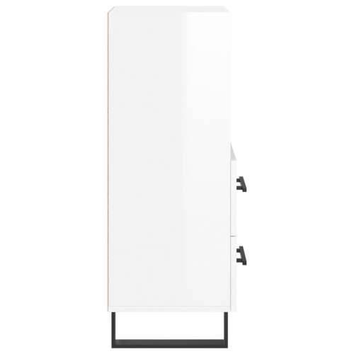 Komoda sjajna bijela 34,5 x 34 x 90 cm od konstruiranog drva - Visoko sjajno bijela 1 Cijena