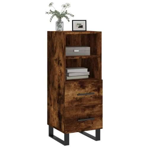 Komoda boja dimljenog hrasta 34,5x34x90 cm konstruirano drvo - Dimljeni hrast 1 Cijena