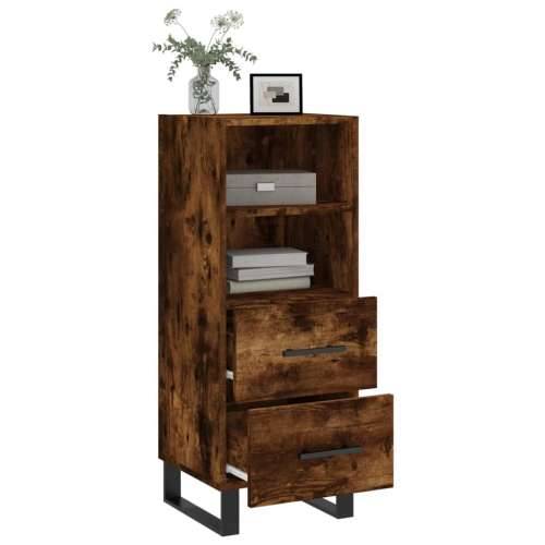 Komoda boja dimljenog hrasta 34,5x34x90 cm konstruirano drvo - Dimljeni hrast 1 Cijena