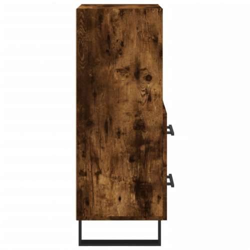 Komoda boja dimljenog hrasta 34,5x34x90 cm konstruirano drvo - Dimljeni hrast 1 Cijena