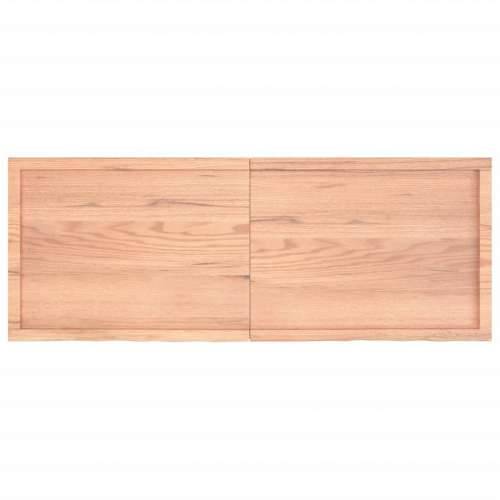 Zidna polica svjetlosmeđa 160x60x(2-4) cm obrađena hrastovina - Svjetlosmeđa 160 x 60 x 4 cm 1 Cijena