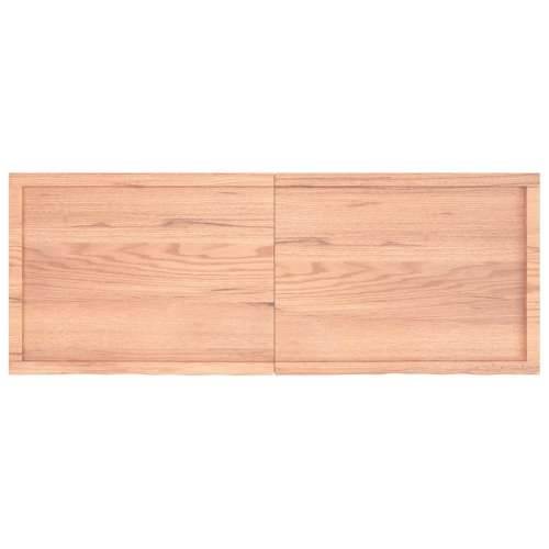 Zidna polica svjetlosmeđa 160x60x(2-6) cm obrađena hrastovina - Svjetlosmeđa 160 x 60 x 6 cm 1 Cijena
