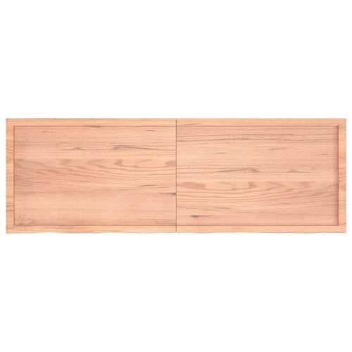Zidna polica svjetlosmeđa 180x60x(2-4) cm obrađena hrastovina - Svjetlosmeđa 180 x 60 x 4 cm 1 Cijena