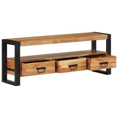 TV ormarić 120 x 30 x 45 cm od masivnog bagremovog drva - 1 120 cm Masivno bagremovo drvo Cijena