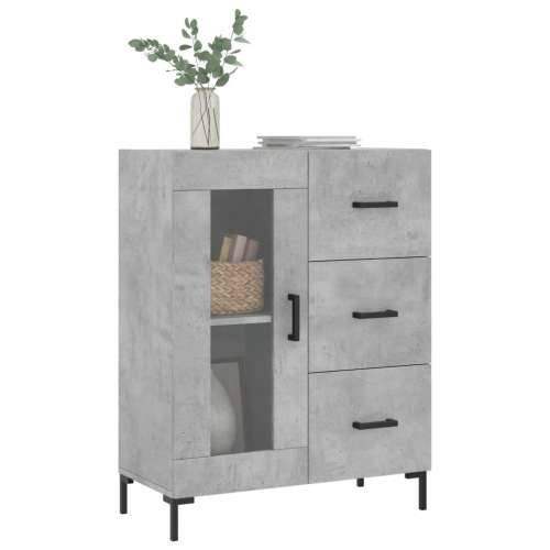 Komoda siva boja betona 69,5x34x90 cm od konstruiranog drva - Beton siva 1 Cijena