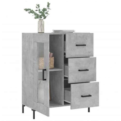 Komoda siva boja betona 69,5x34x90 cm od konstruiranog drva - Beton siva 1 Cijena