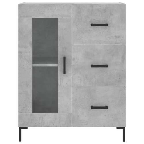 Komoda siva boja betona 69,5x34x90 cm od konstruiranog drva - Beton siva 1 Cijena