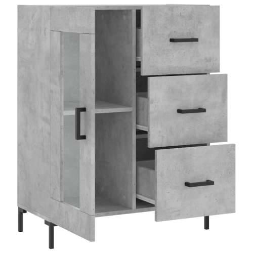 Komoda siva boja betona 69,5x34x90 cm od konstruiranog drva - Beton siva 1 Cijena
