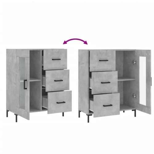 Komoda siva boja betona 69,5x34x90 cm od konstruiranog drva - Beton siva 1 Cijena