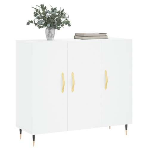 Komoda bijela 90x34x80 cm od konstruiranog drva - Bijela 1 Cijena