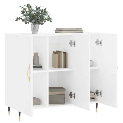Komoda bijela 90x34x80 cm od konstruiranog drva - Bijela 1 Cijena