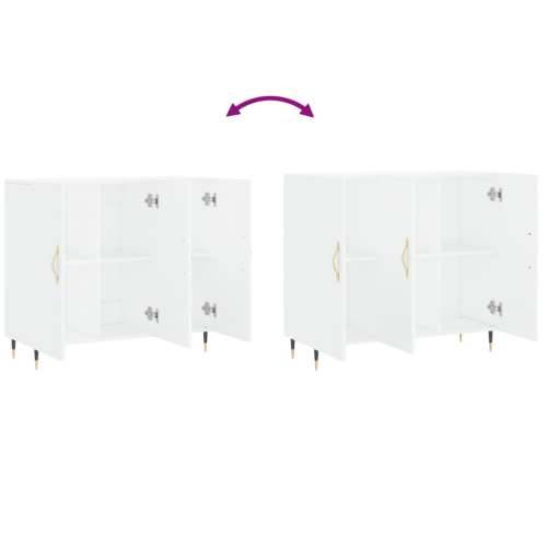 Komoda bijela 90x34x80 cm od konstruiranog drva - Bijela 1 Cijena