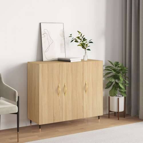 Komoda boja hrasta sonome 90x34x80 cm od konstruiranog drva - sonoma hrast 1 Cijena