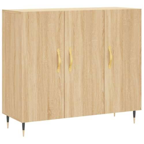 Komoda boja hrasta sonome 90x34x80 cm od konstruiranog drva - sonoma hrast 1 Cijena