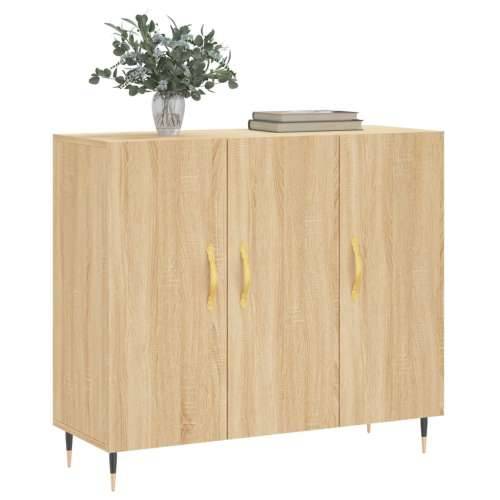 Komoda boja hrasta sonome 90x34x80 cm od konstruiranog drva - sonoma hrast 1 Cijena