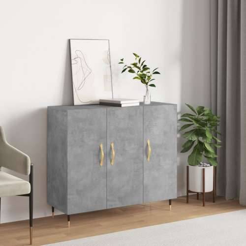 Komoda siva boja betona 90x34x80 cm od konstruiranog drva - Beton siva 1 Cijena
