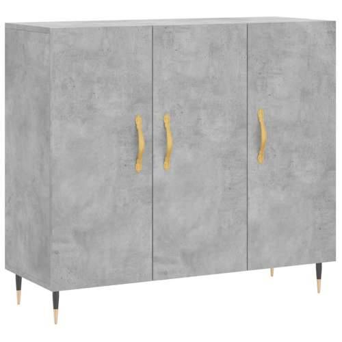 Komoda siva boja betona 90x34x80 cm od konstruiranog drva - Beton siva 1 Cijena