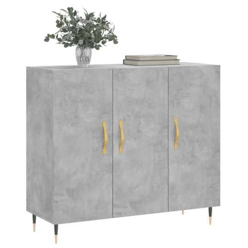 Komoda siva boja betona 90x34x80 cm od konstruiranog drva - Beton siva 1 Cijena