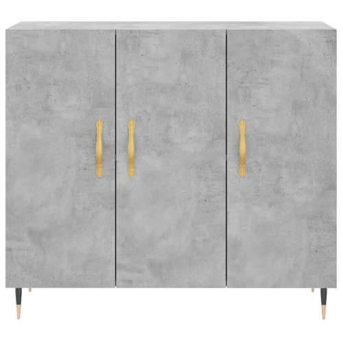 Komoda siva boja betona 90x34x80 cm od konstruiranog drva - Beton siva 1 Cijena
