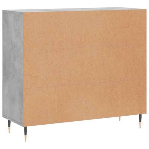 Komoda siva boja betona 90x34x80 cm od konstruiranog drva - Beton siva 1 Cijena