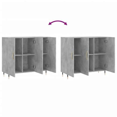 Komoda siva boja betona 90x34x80 cm od konstruiranog drva - Beton siva 1 Cijena