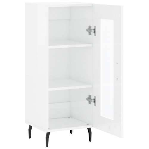 Komoda sjajna bijela 34,5 x 34 x 90 cm od konstruiranog drva Visoko sjajno bijela 1 Cijena